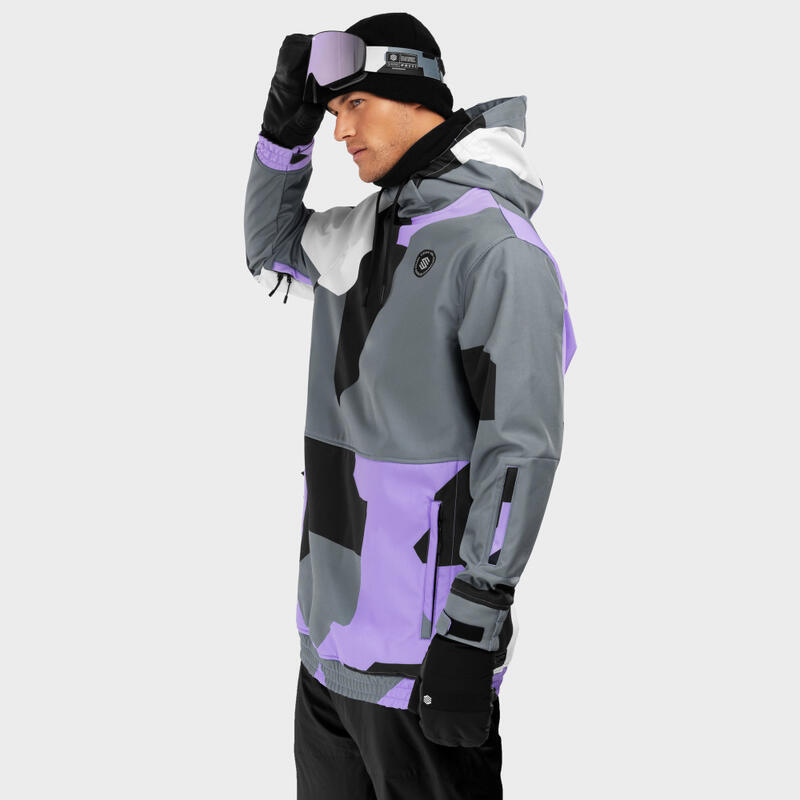 Herren Wintersport snowboardjacke für W1 Tignes SIROKO Lavendel