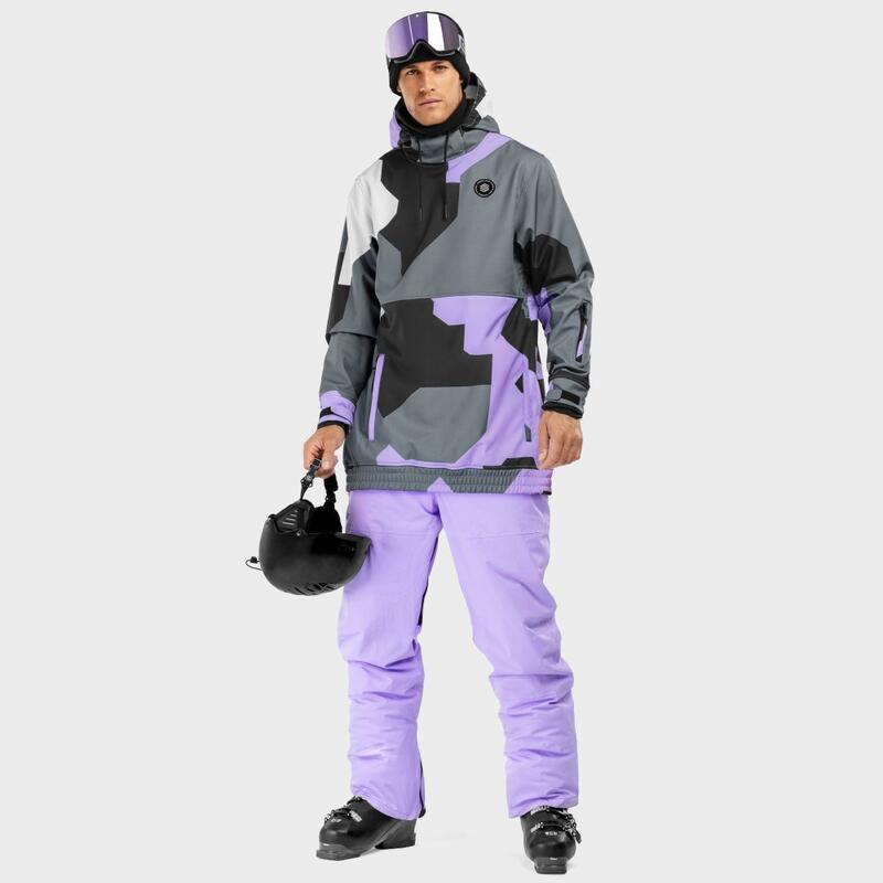 Herren Wintersport snowboardjacke für W1 Tignes SIROKO Lavendel