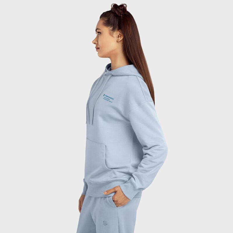 Sudadera con capucha mujer lifestyle Splash-W SIROKO Azul Eléctrico