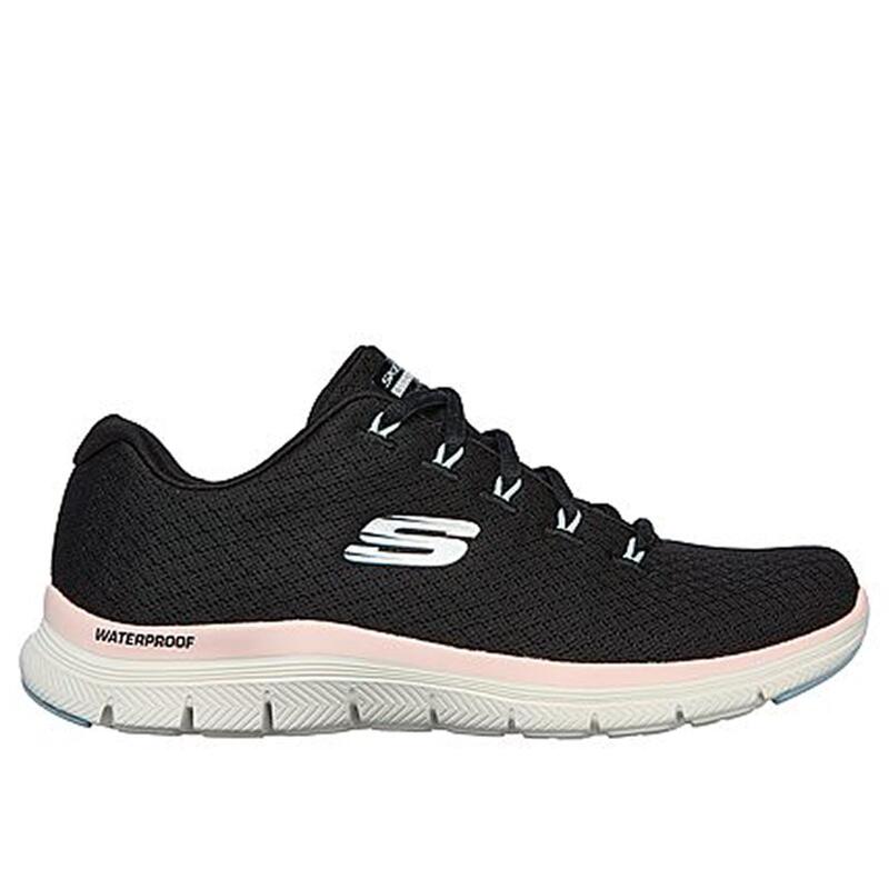 Zapatillas Deportivas Caminar Mujer Skechers 149298_BKPK Negras con Cordones