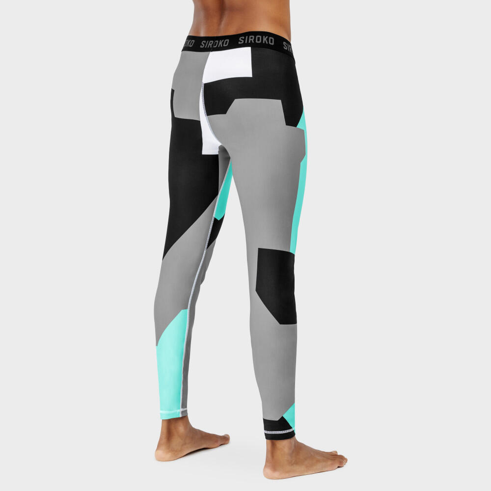 Pantalon sous v tement thermique homme Sports d hiver Highlights Turquoise