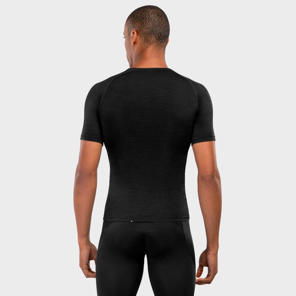 Camiseta interior lana merino hombre ciclismo SRX Black Ice SIROKO