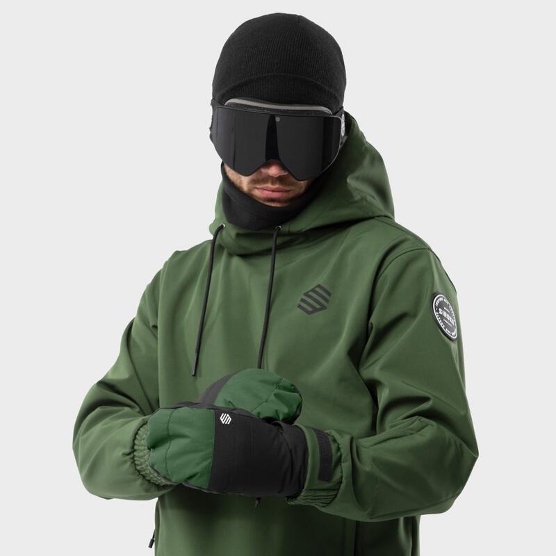 Moufles thermiques snowboard et ski Sports d'hiver Homme et Femme Pitztal Green