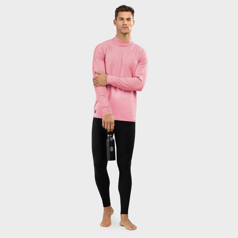 Sous-maillot thermique Sports d'hiver SIROKO Slush Pink Rose Bonbon Homme