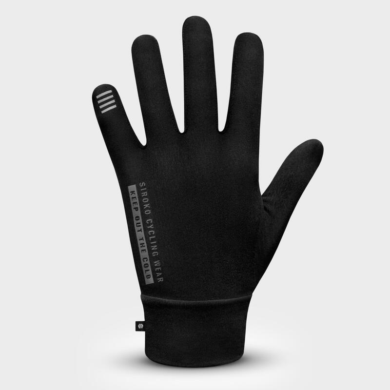 Guantes Entretiempo ciclismo Hombre y Mujer Nuremberg SIROKO Negro