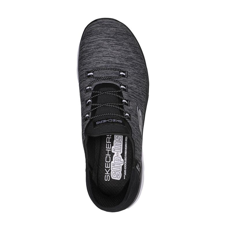 Zapatillas Deportivas Caminar Mujer Skechers 149937_BKW Negras con Cordones