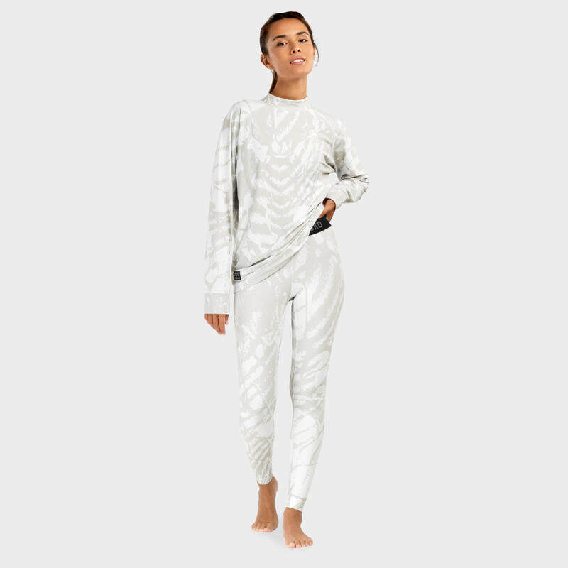 Pantalon sous-vêtement thermique femme Sports d'hiver Stellar Blanc