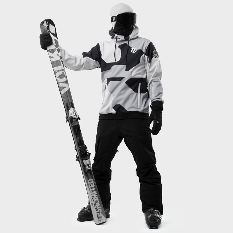 Heren Wintersport snowboardjas W1 Tibet SIROKO Grijs