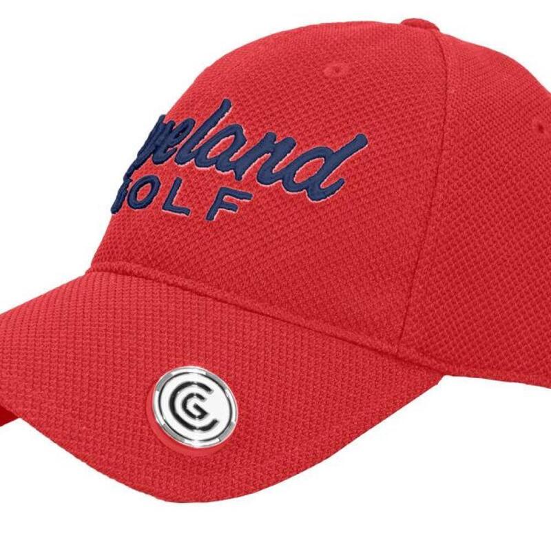 Cleveland Golf Ball Marker Cap Rojo