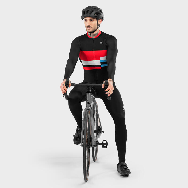 Camisola de ciclismo manga comprida homem M2 Riemst SIROKO Preto