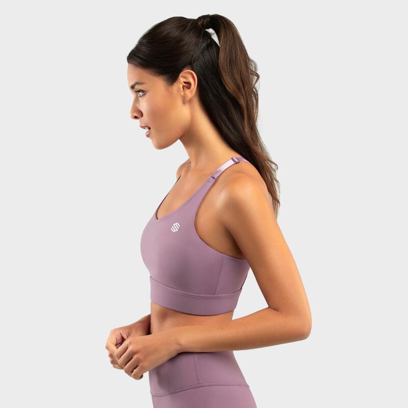 Sujetador deportivo alto impacto fitness Mujer Pacemaker Mauve SIROKO Malva