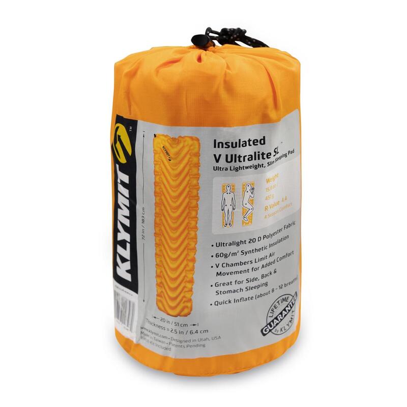 Materac dmuchany Klymit Insulated V Ultralite SL