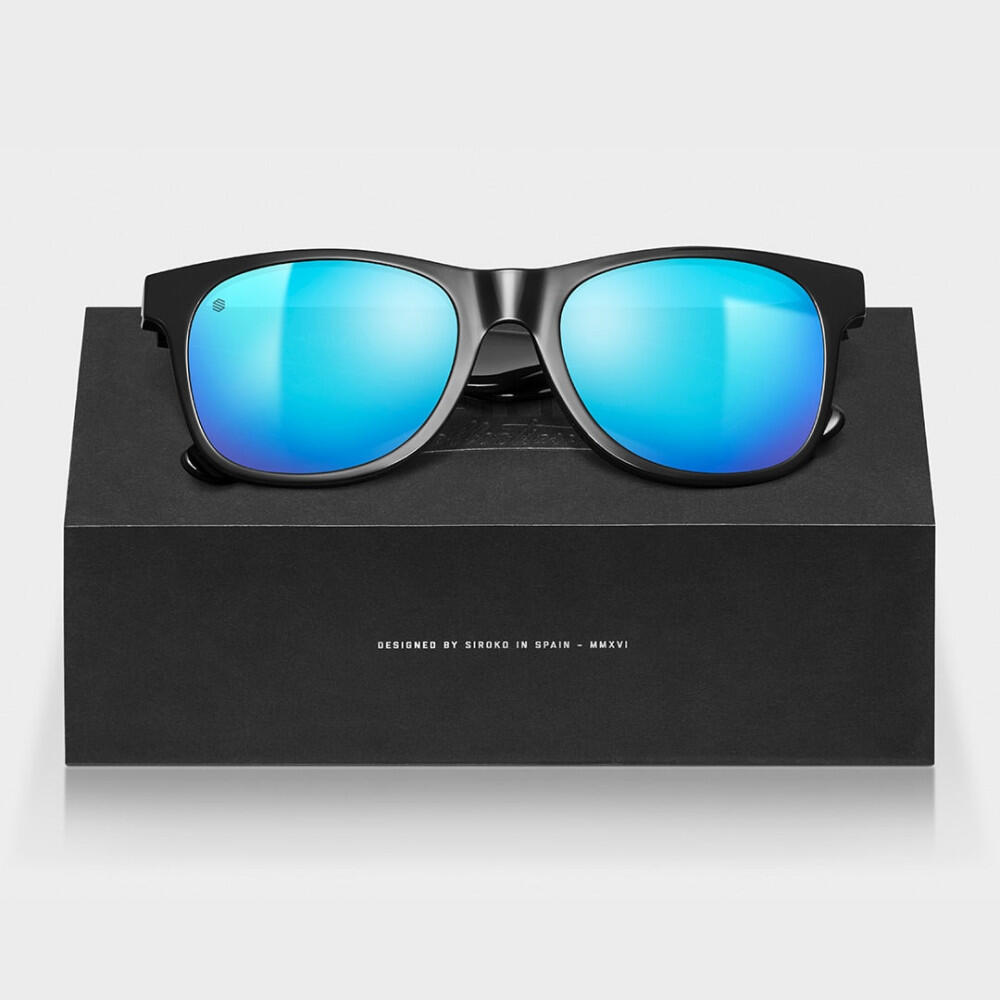 Lunettes de soleil acétate recyclé Surf Homme et Femme The City Noir 3/7