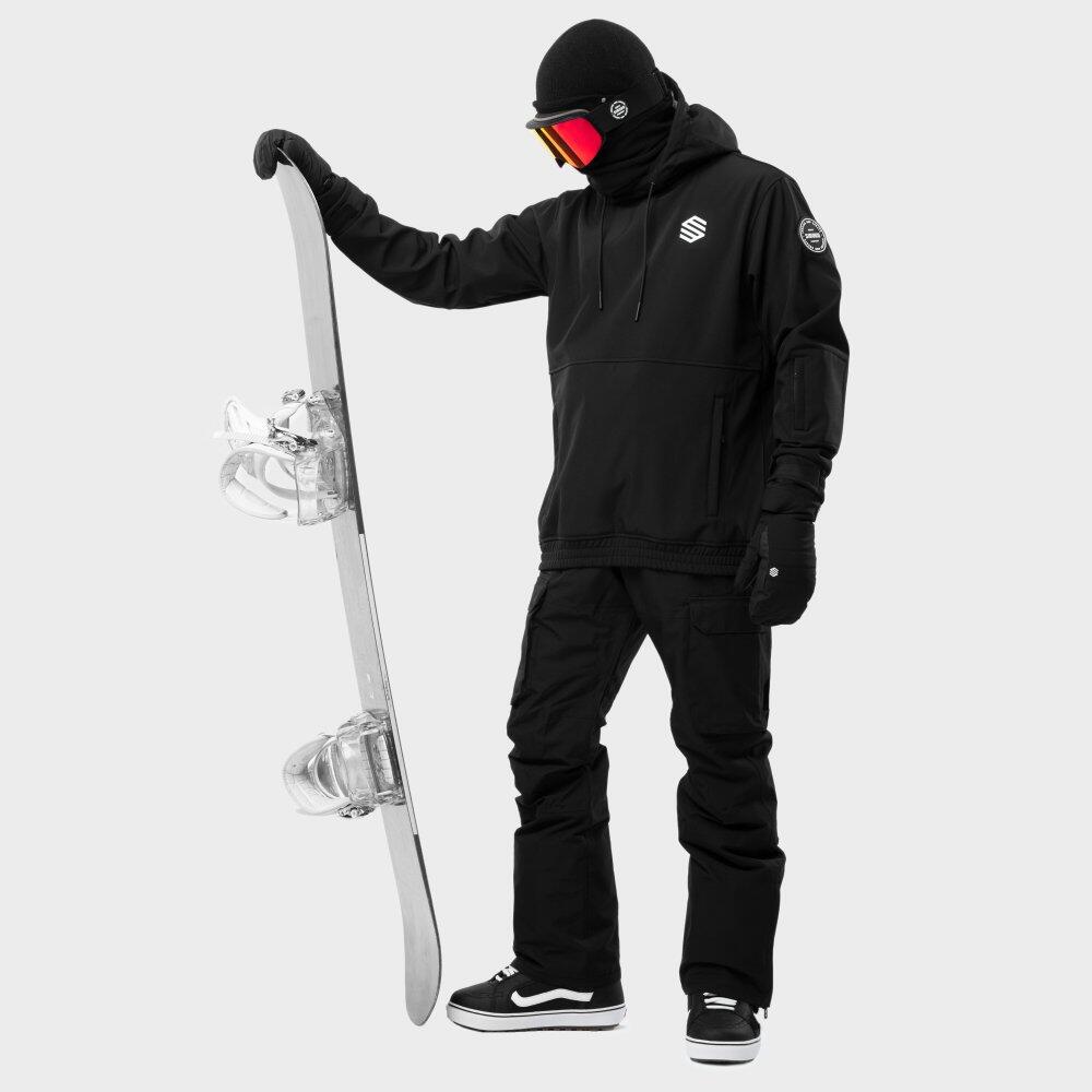 Giacca snowboard uomo Sport invernali W1 Skywalk Nero