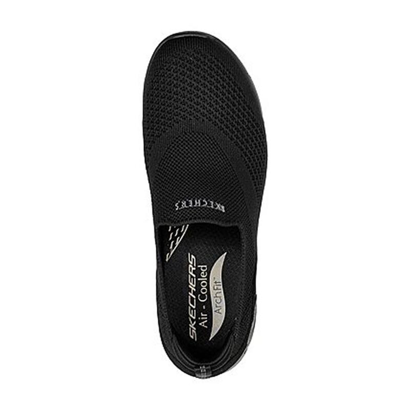 Zapatillas Deportivas Caminar Mujer Skechers 104164_BBK Negras sin Cordones