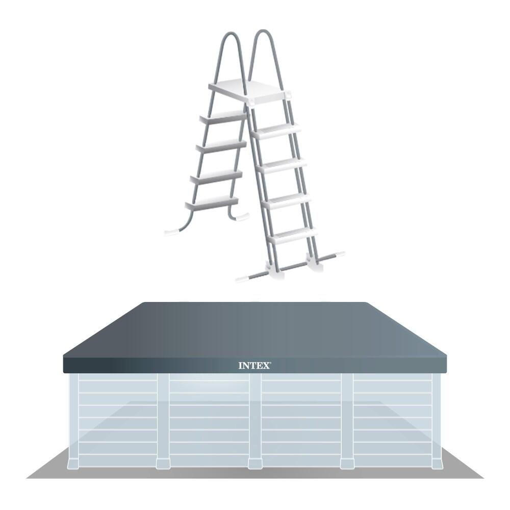 Intex 26396NP - Piscina Graphite Gray Panel, Kit Completo, 400x300x124 cm 6/7