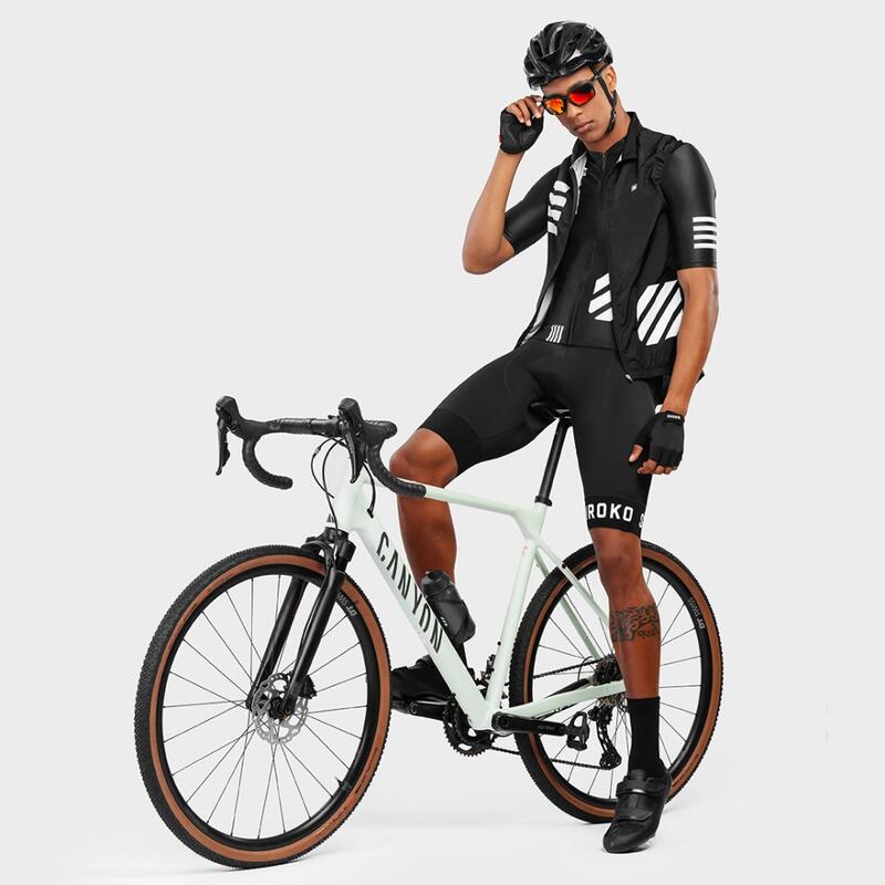 Herren Radsport kurzärmeliges radtrikot für M2 Blackout SIROKO Schwarz