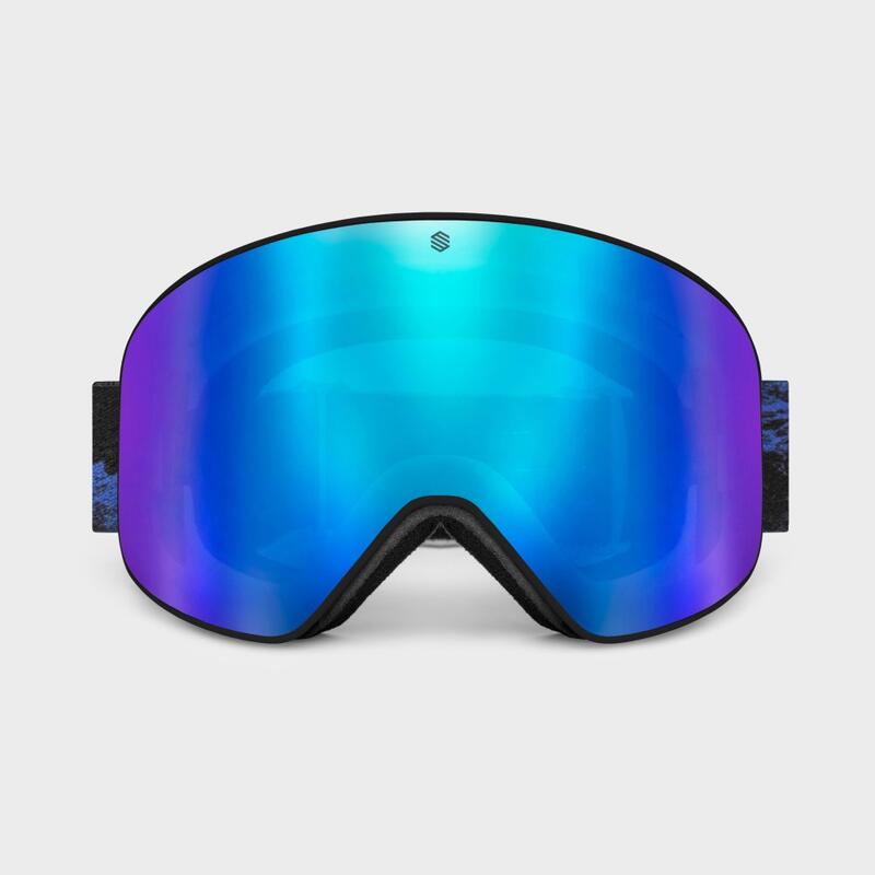 Heren en Dames Wintersport Skibril GX Boardercross SIROKO Blauw