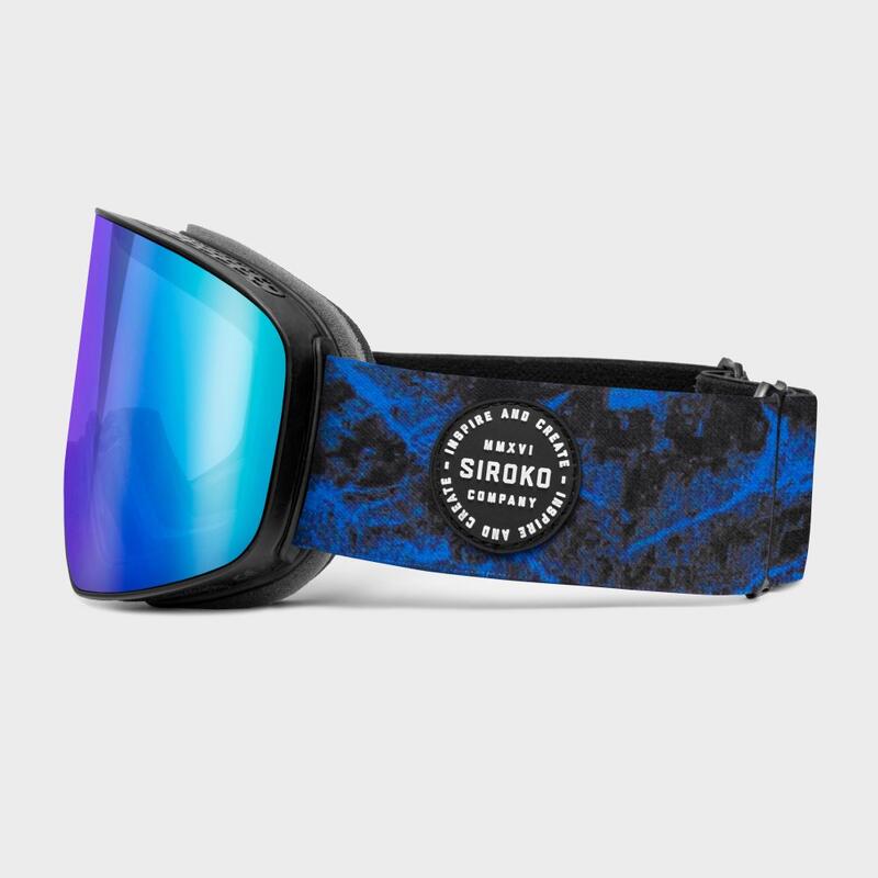 Masque de ski Sports d'hiver Homme et Femme GX Boardercross Bleu