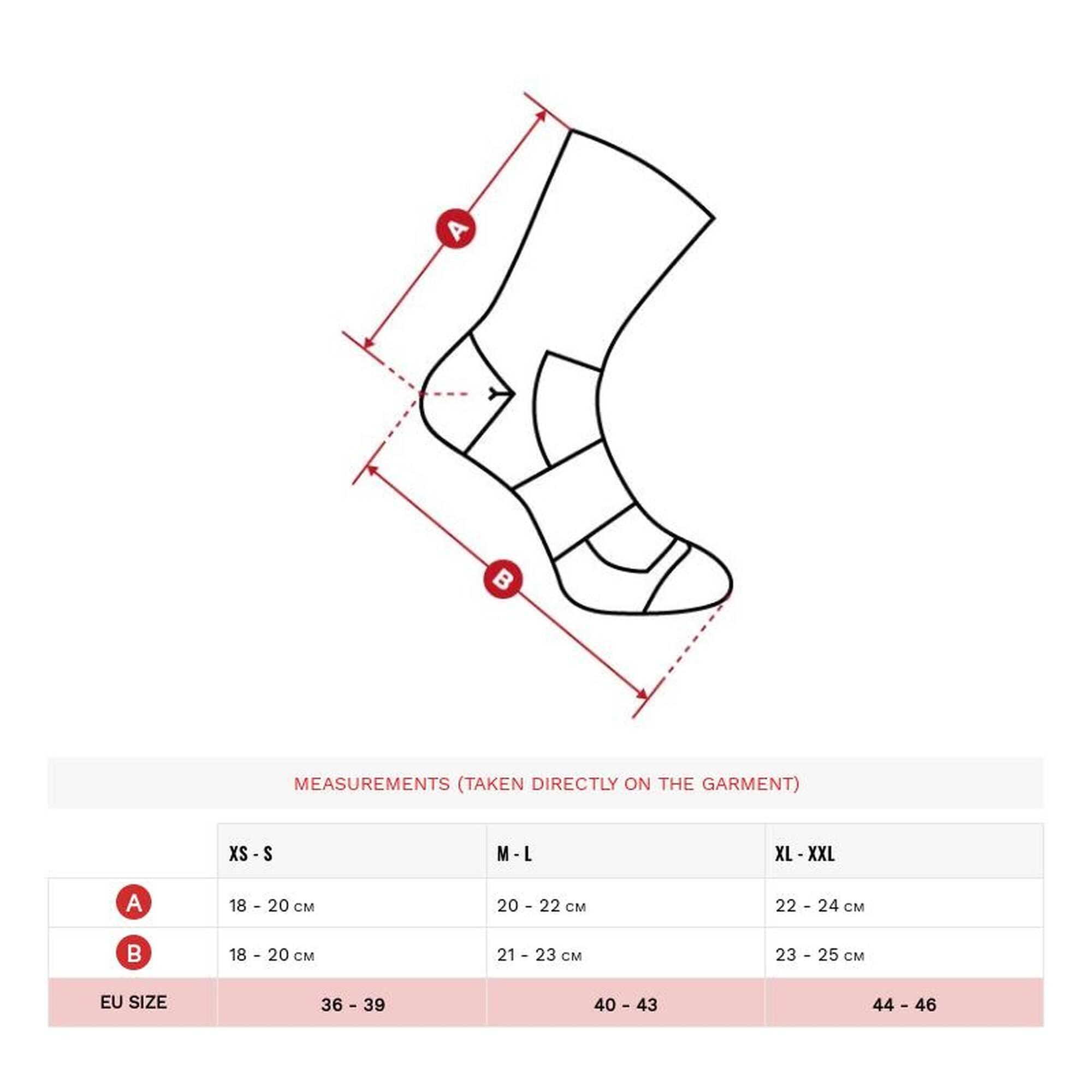 Calcetines para ciclismo lana merino Hombre y Mujer SRX Grappa SIROKO Negro