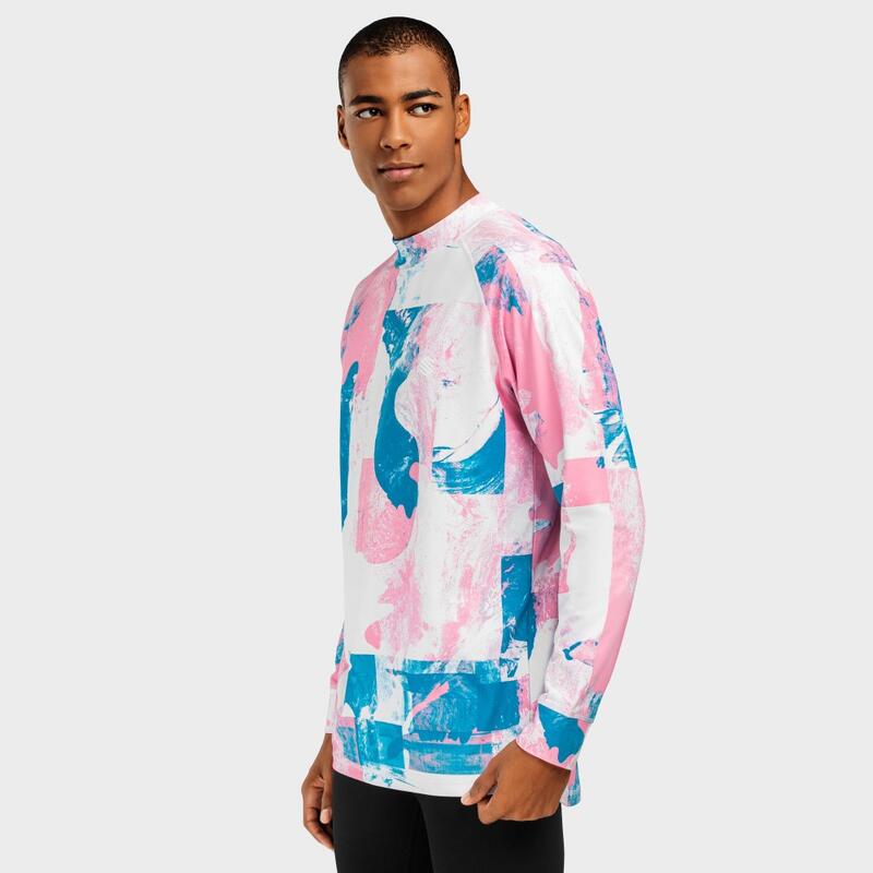 Camisola interior térmica homem Desportos de inverno Slush Watercolor Rosa Chic