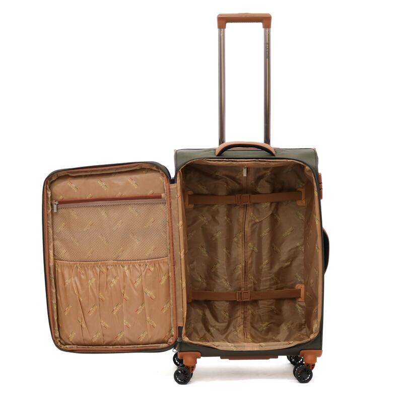 Ella Icon - Troler Atena Verde Textil - 67X41X27 Cm