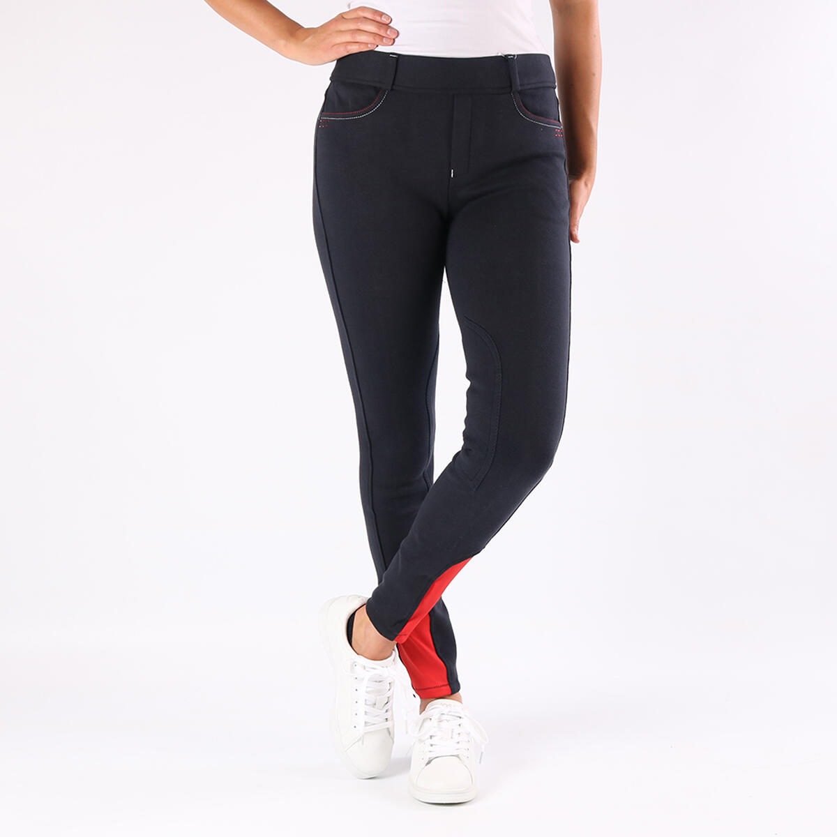 Pantalon d'équitation Sweetheart Enfantss Epplejeck Bleu foncé 2/3