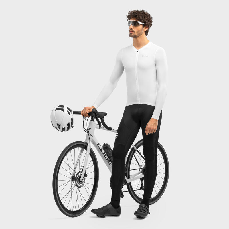 Maillot manga larga ultraligero ciclismo SRX PRO Dome SIROKO Hombre Blanco