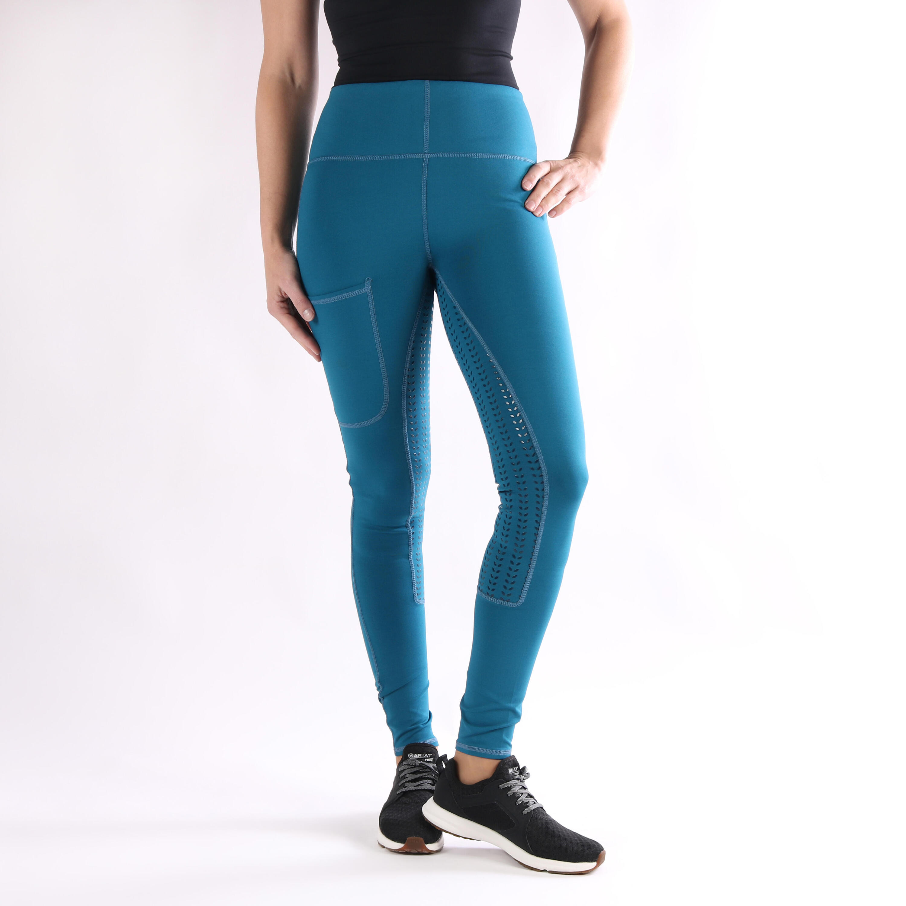 Legging d'équitation Illustris Full Grip Enfants Epplejeck Bleu 2/4
