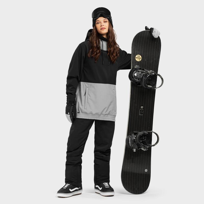 Casaco de snowboard para mulher Desportos de inverno W1-W Boardslide Preto
