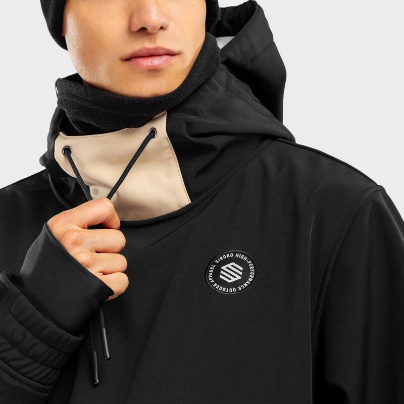 Casaco de snowboard para homem Desportos de inverno W1 Llaima SIROKO Preto