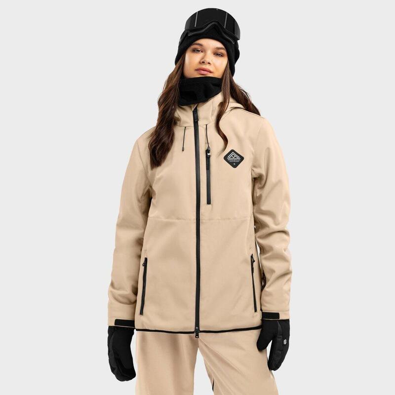 Veste snowboard femme Sports d'hiver W2-W Cerro Beige