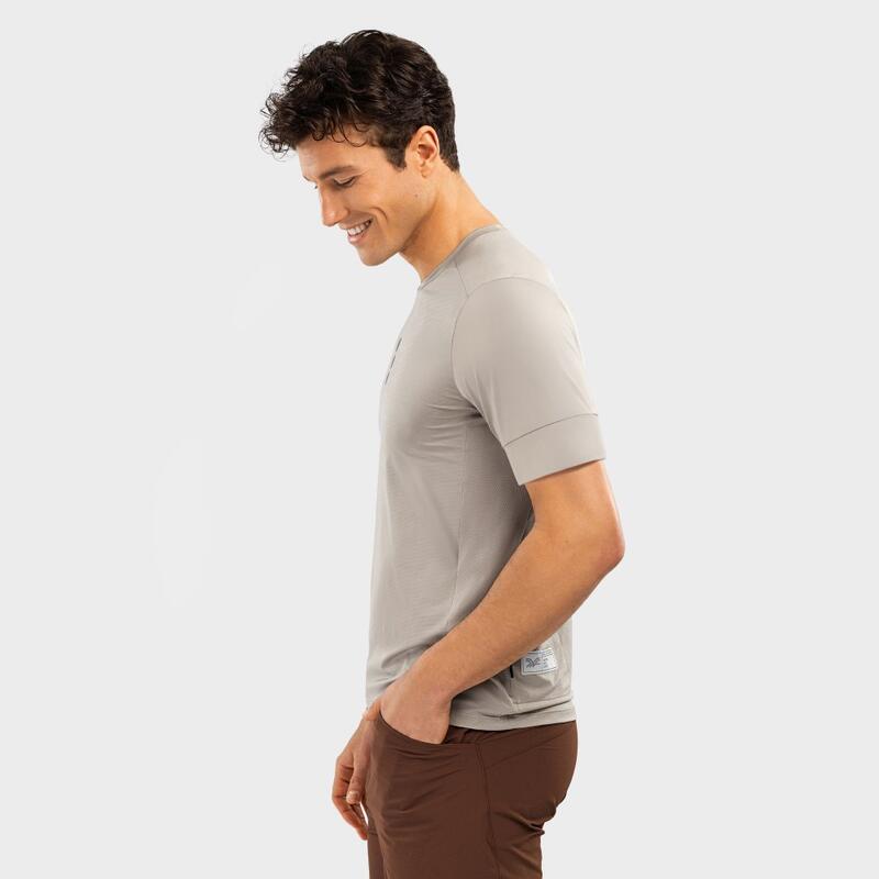 Heren Wielrennen gravel t-shirt Cedar SIROKO Beige