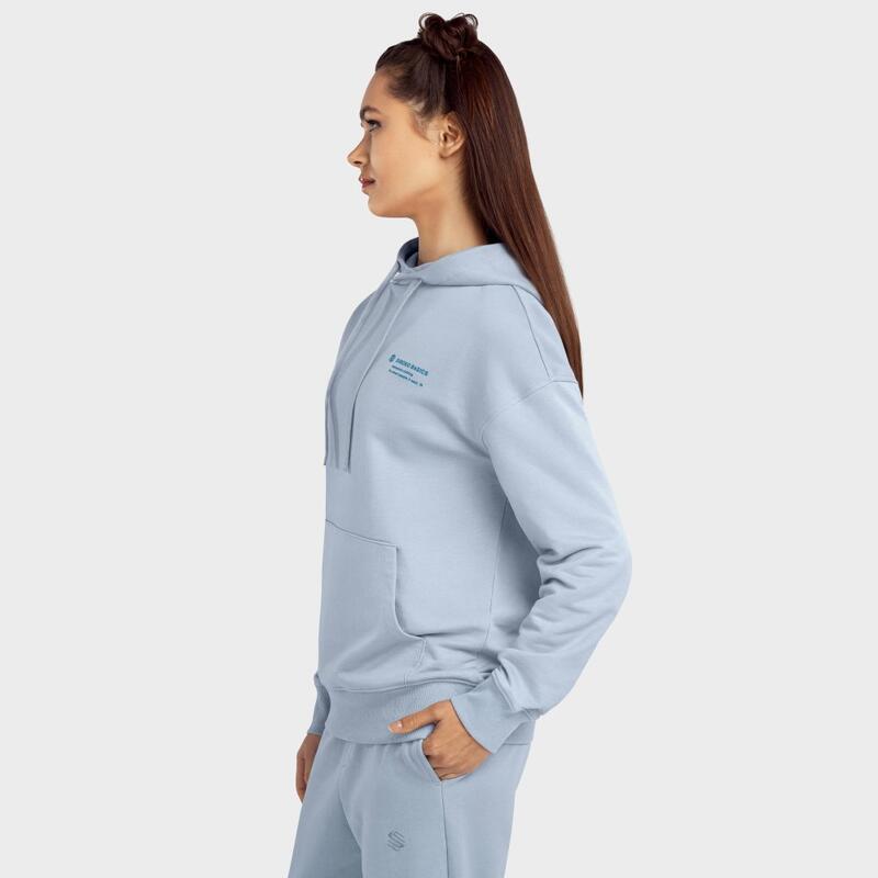 Sweat à capuche femme Lifestyle Splash-W Bleu électrique