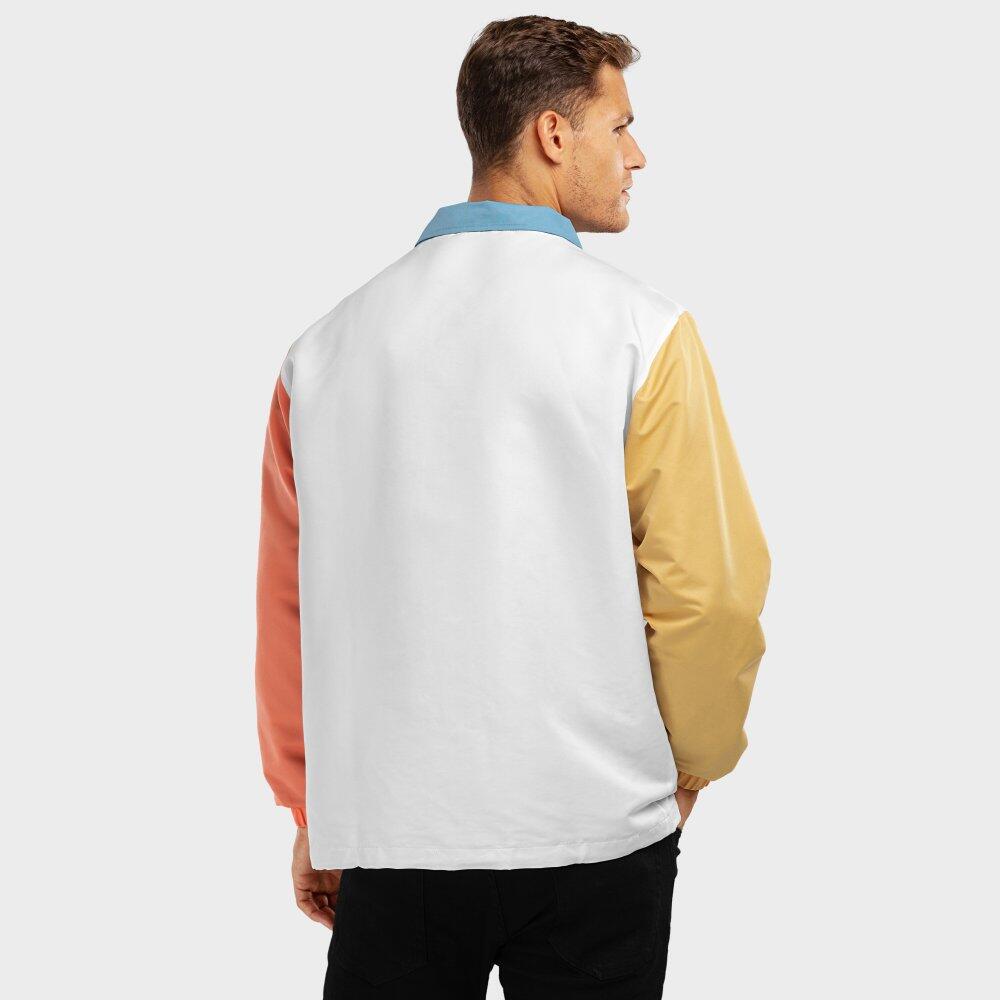 Surf Mentawai Men's Coach Jacket White