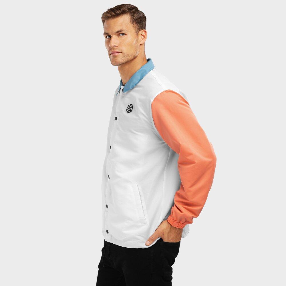 Surf Mentawai Men's Coach Jacket White