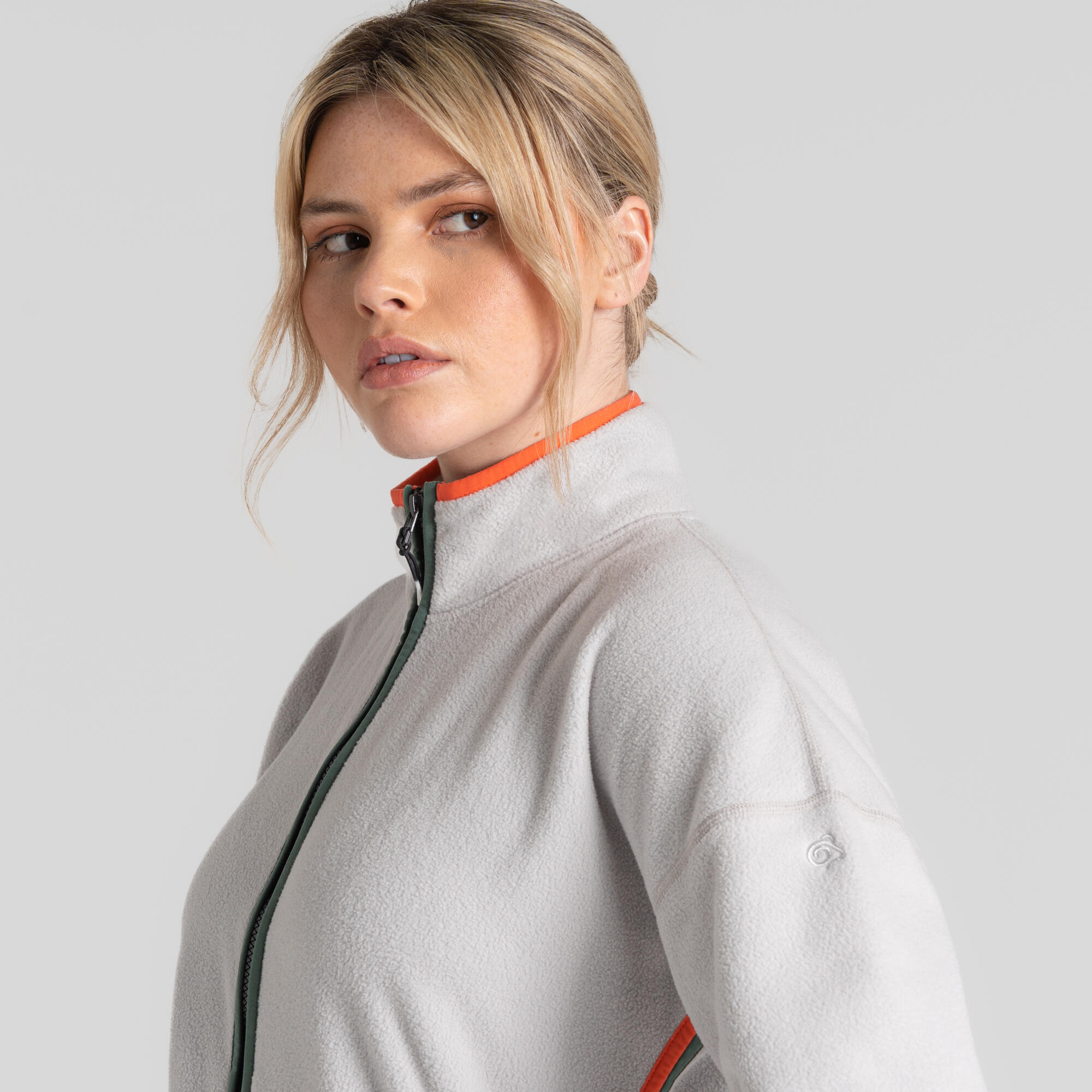 Fleece Wandelen Dames Co2 Renu Full Zip 3/5