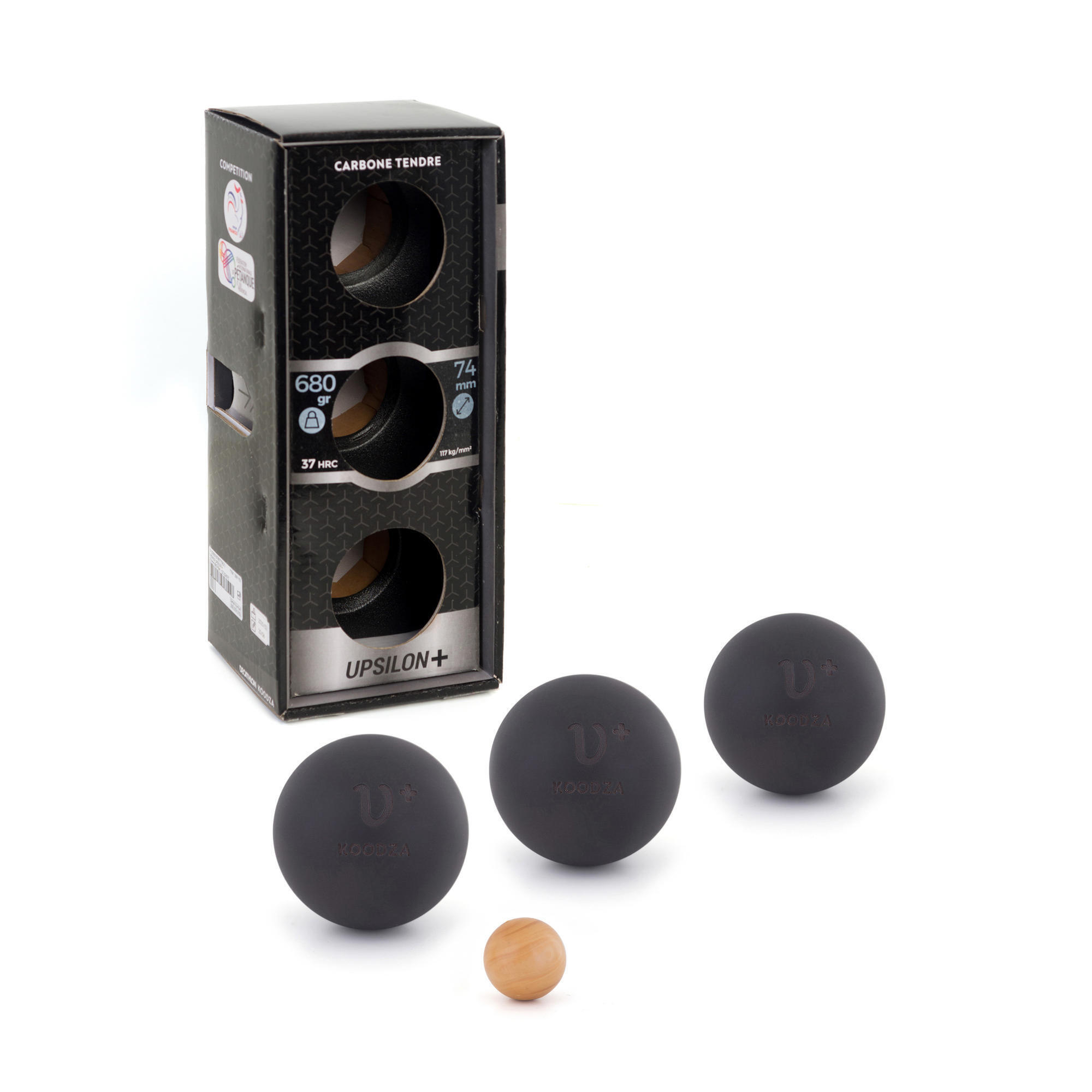 KOODZA Refurbished 3 Soft Competition Petanque Boules - B Grade