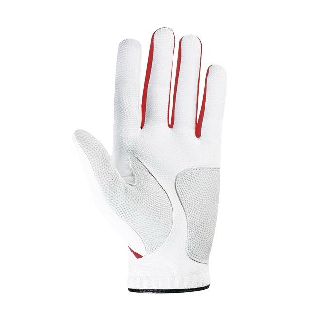 GTXtreme 男款卓越握力高爾夫球手套(左手) - 白色/紅色