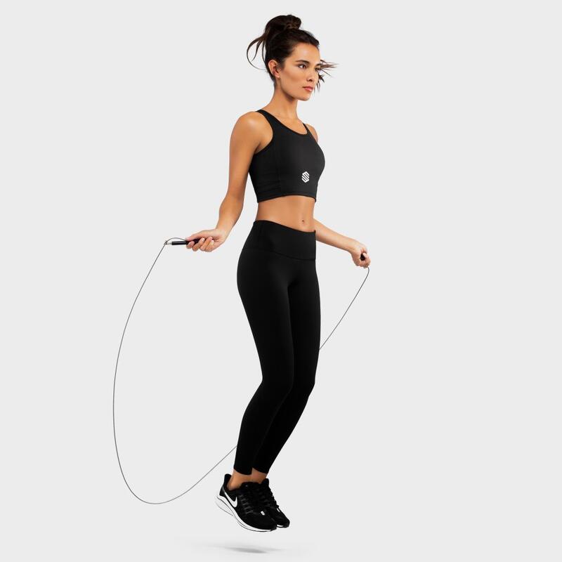 Sujetador deportivo mujer fitness Crunch Black SIROKO Negro