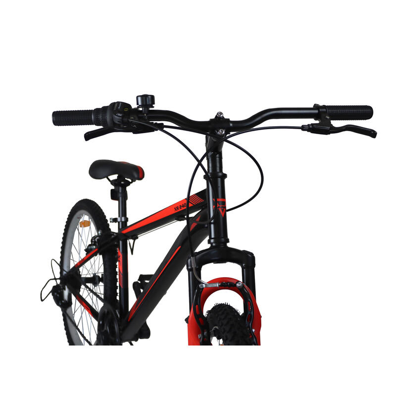 Bicicleta Niños Umit De Montaña 24" Xr-Negro Roja