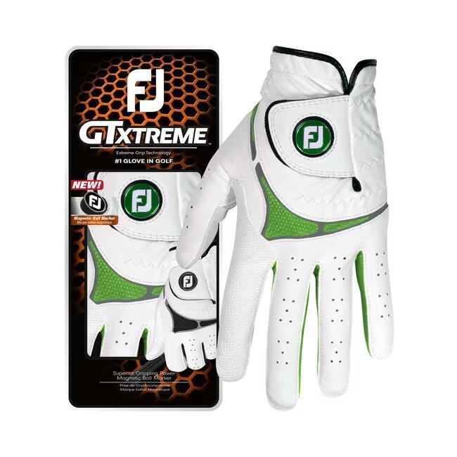 GTXtreme 男款卓越握力高爾夫球手套(左手) - 白色/淺藍色