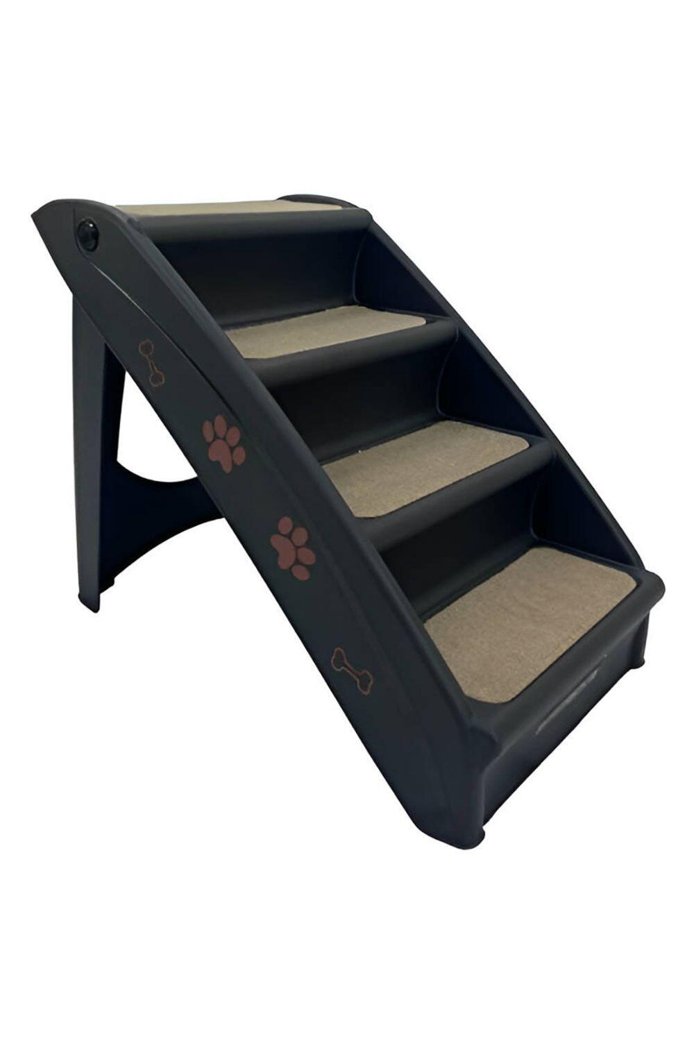 HugglePets Plastic Pet Stairs / Steps with Carpet 4/6