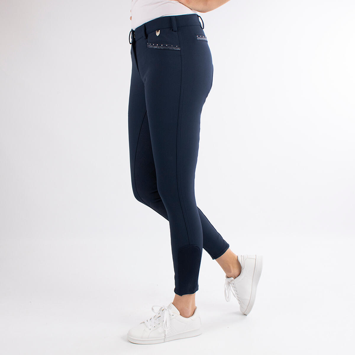Reithose Alexa Kids Vollbesatz Silikon Horka Blau 3/3