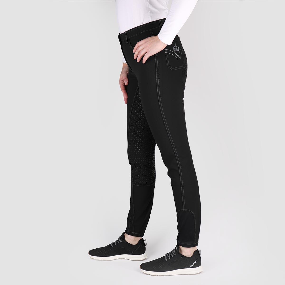 Pantalon D’Equitation EJAndria Full Grip Epplejeck Noir 3/3