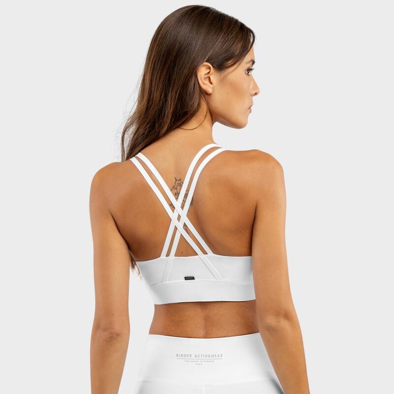 Soutien de desporto Fitness Mulher Balance White SIROKO Branco