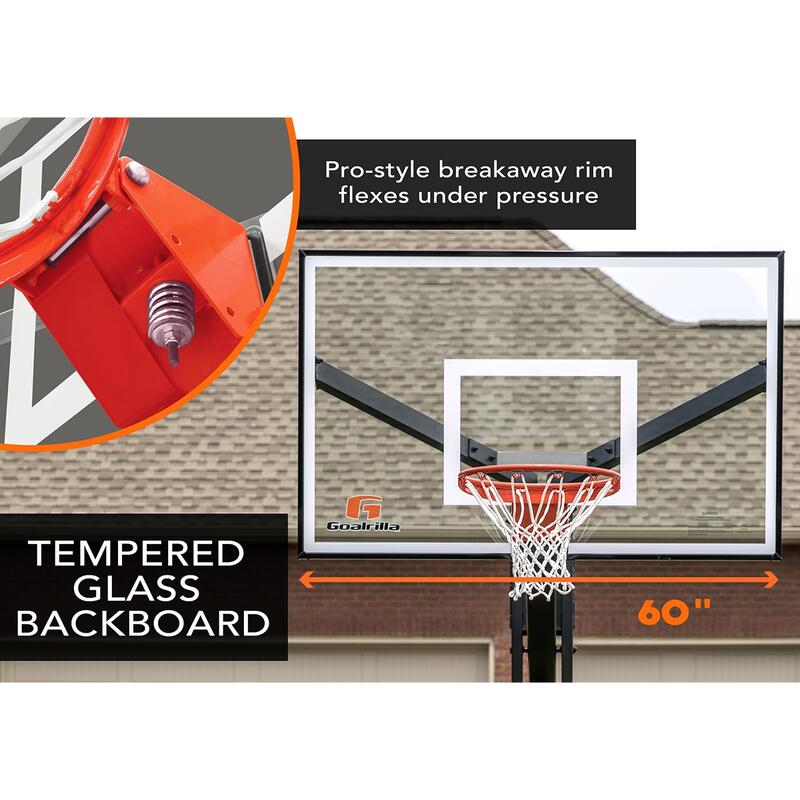 Goalrilla FT60 - Basketbalpaal / Inground basketbalstand - Verstelbaar