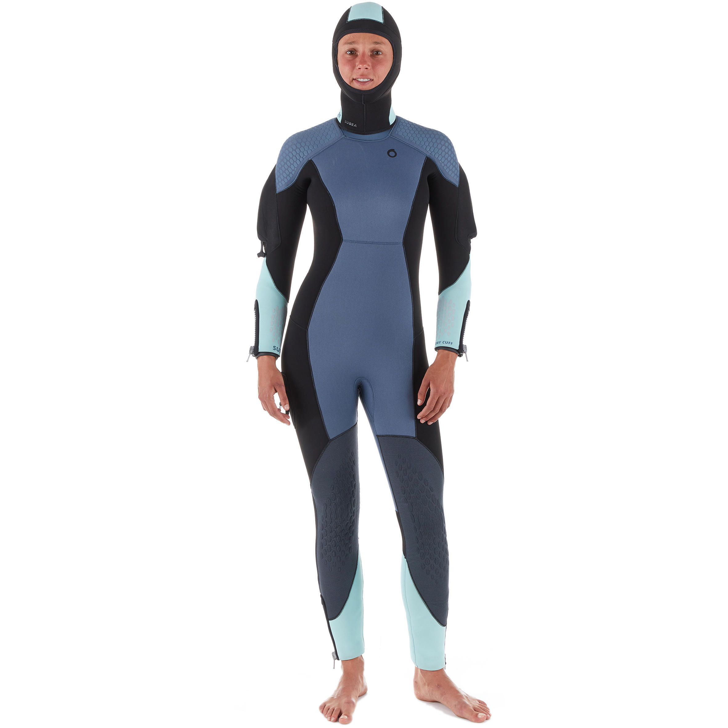 Refurbished Womens diving semi-dry wetsuit 7 mm neoprene - C Grade 3/7