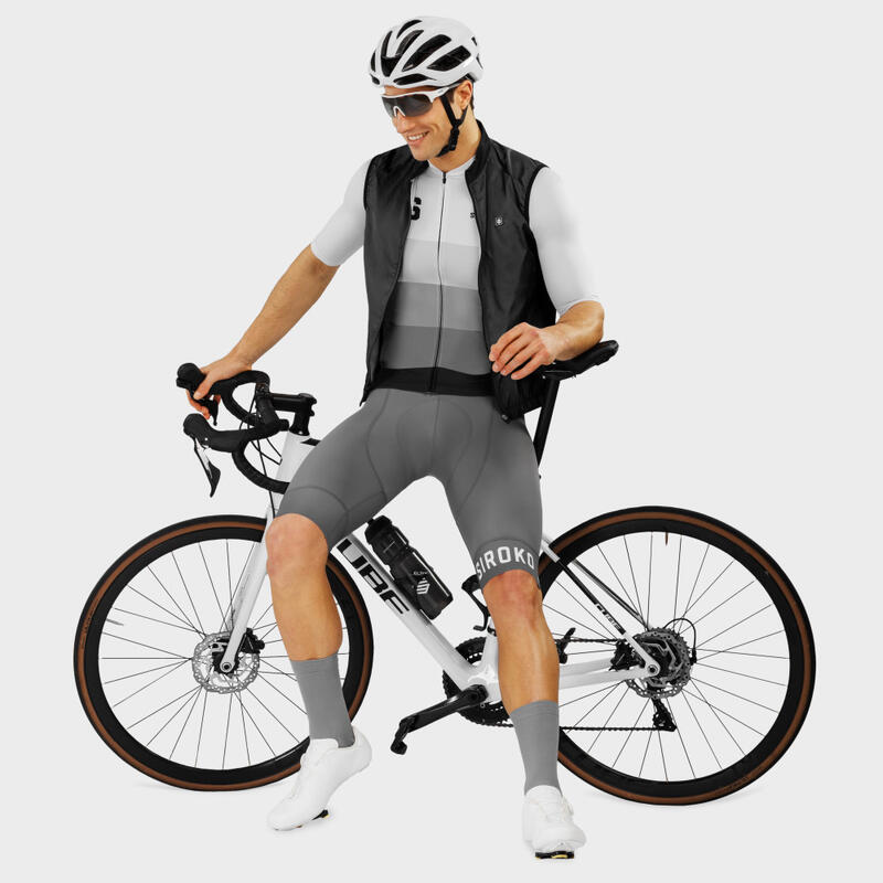 Camisola manga curta Ciclismo SIROKO M2 Roscoff Cinzento Homem
