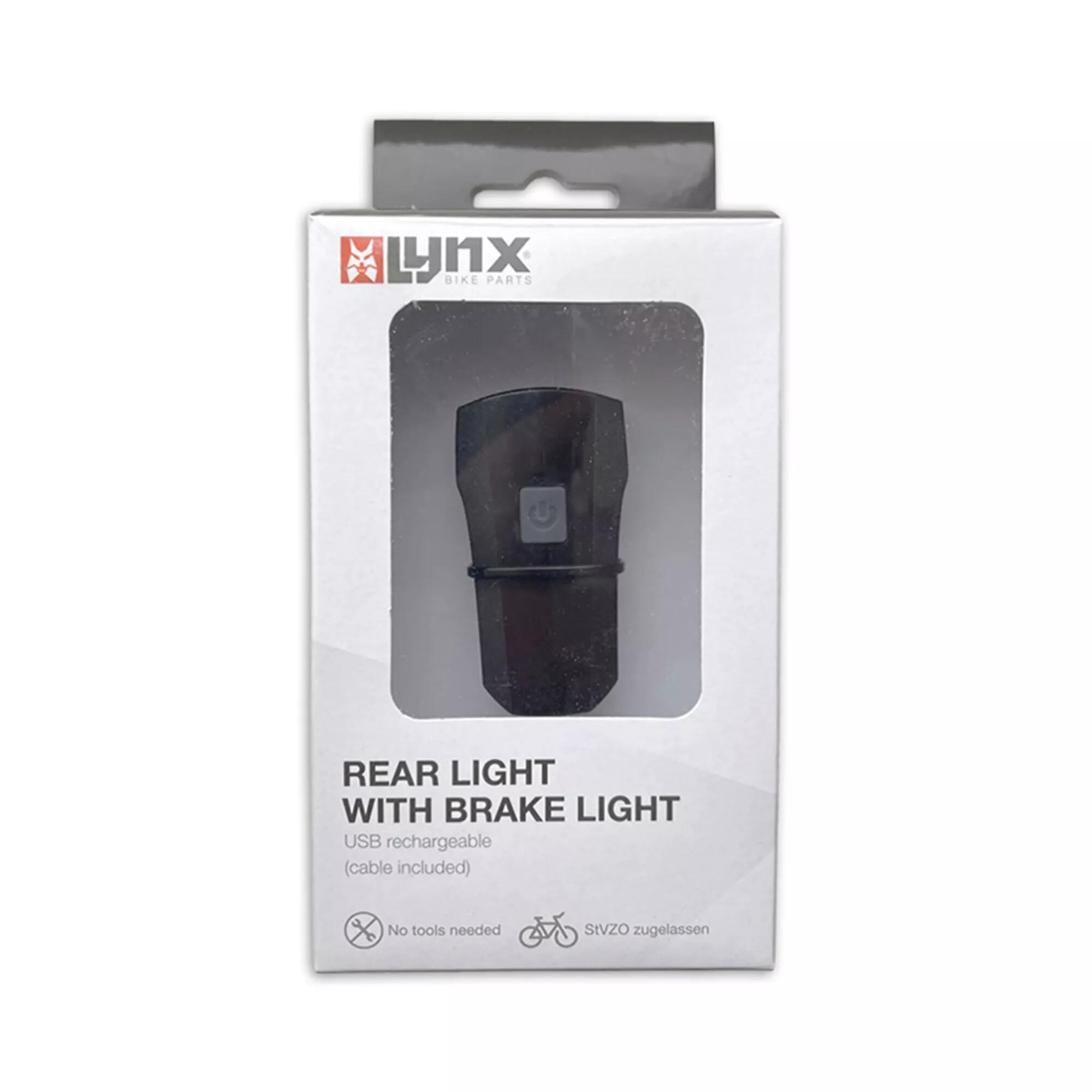 Luz Trasera USB con Función de Luz de Freno para Mayor Seguridad 3/3